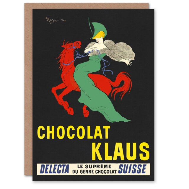 Leonetto Cappiello Art Card Klaus Chocolate Vintage Advert