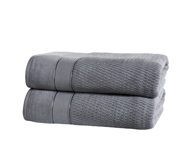 Royal Velvet Woven Cotton Super Soft And Absorbant Towel Grey Face cloth 1