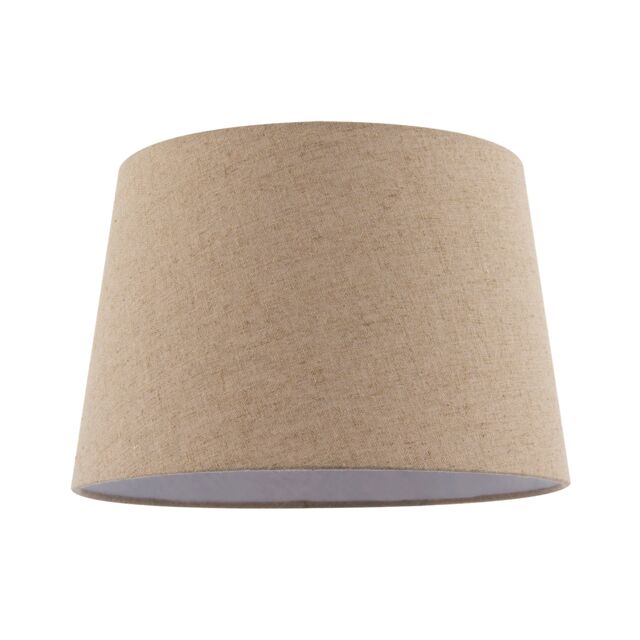 Natural Oatmeal Textured Linen Fabric Lamp Shade with Cotton Lining Cream Oatmeal 1