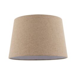 Natural Oatmeal Textured Linen Fabric Lamp Shade with Cotton Lining Cream Oatmeal 1