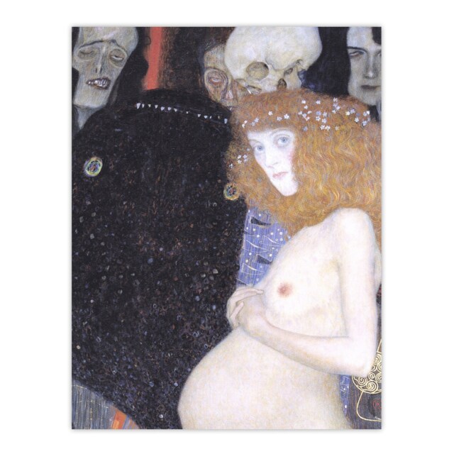 "Hope I Pregnant Life Death Rebirth Vintage Wall Art Print Klimt 24x32"""