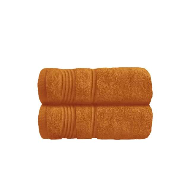 Zero Twist Egyptian Cotton Hand Towels Pack of 2 - Caramel