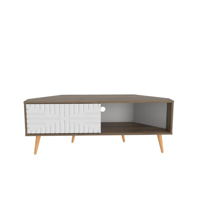 Decorotika Modern Mora Corner TV Unit for TVs up to 63 inches