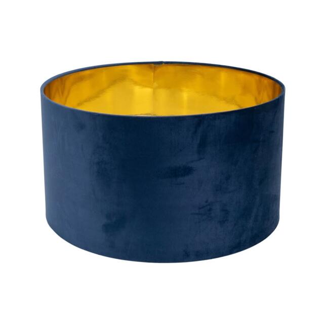ValueLights Reni Large Navy Velvet Chrome Shade and Bulb