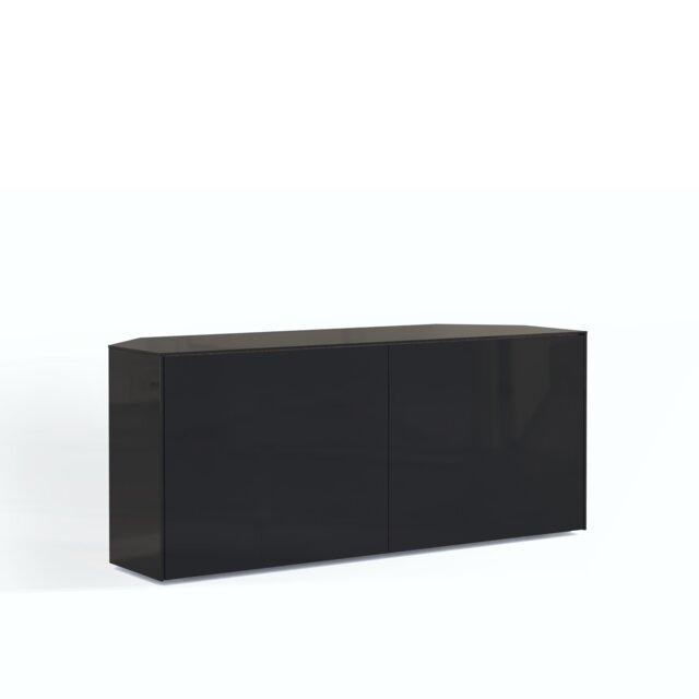Frank Olsen 1200 Intel Corner TV Cabinet Black Black Black 1