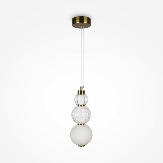 Maytoni Collar Modern Integrated LED Pendant Ceiling Light Gold 3000K