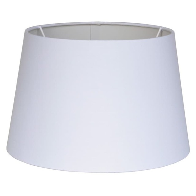 40cm White Tapered Poly Cotton Lampshade Ivory Cone Tabel Lamp Shade