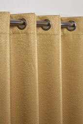 Metro Thermal Blackout Eyelet Curtains 116cm x 183cm Ochre Yellow Yellow