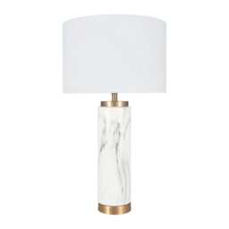 Marble Effect Ceramic Tall Table Lamp