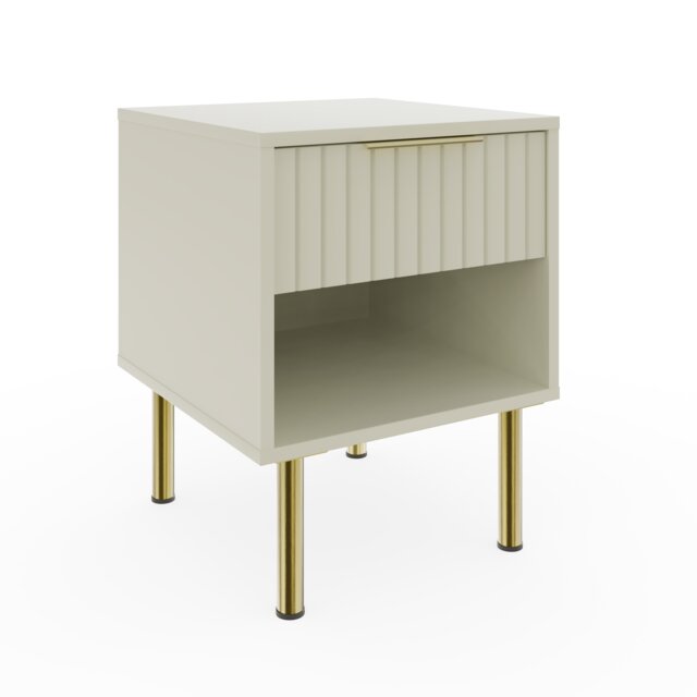 Nervata Lamp Table Cream Ivory