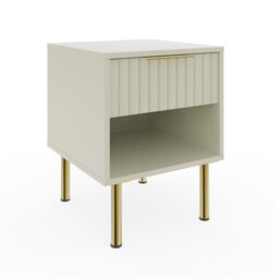 Nervata Lamp Table Cream Ivory