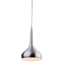 Bar LED 18 Light Ceiling Pendant Aluminium, White Inside