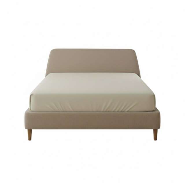 Flannelette Fitted Sheet Extra Deep 40cm Skirt Soft Brushed Cotton Cream Single