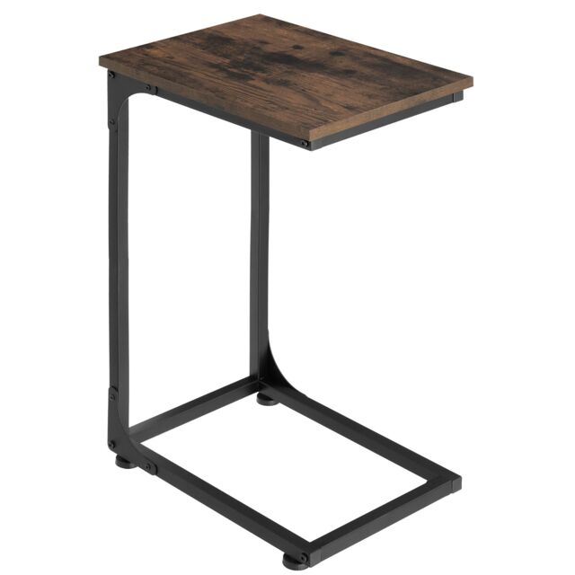 Bedside Table Erie - industrial style, 40 x 30 x 63 cm Brown Industrial wood dark, rustic 40 x 30 x 63 cm 1