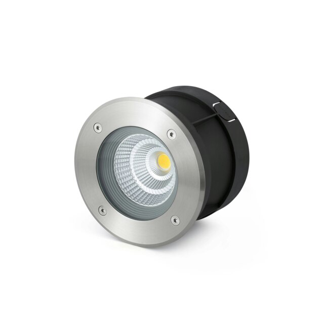 Suria LED Outdoor Recessed Spotlight Wide Beam Angle Matt Nickel IP67
