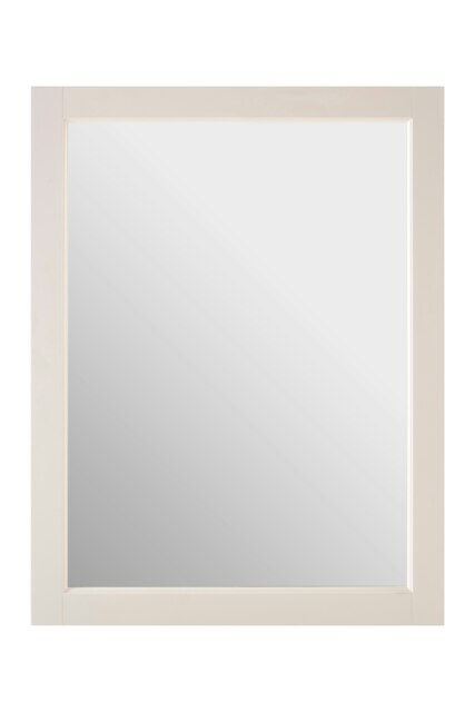 Interiors by Premier Mirrored Wall Cabinet, Mirrored Bathroom Cabinet With 2 Inner Shelves, Modern White Bathroom Cabinet White