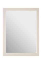 Orsina Mirrored Wall Cabinet, Mirrored Bathroom Cabinet With 2 Inner Shelves, Modern White Bathroom Cabinet