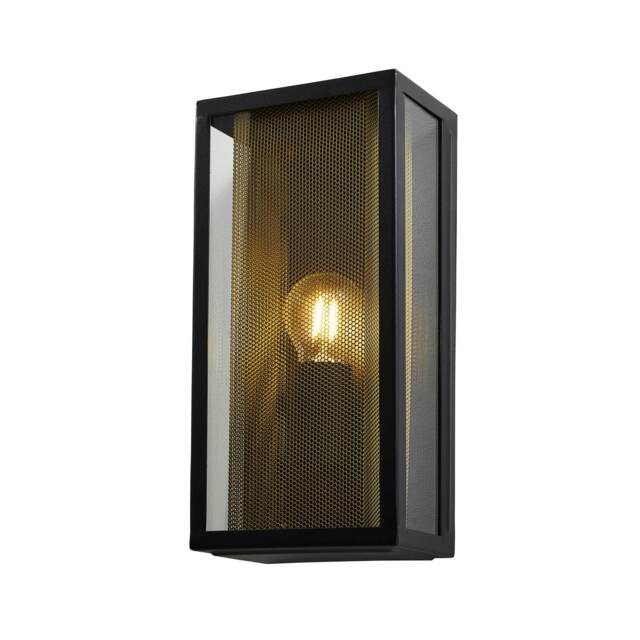 BHS Marco Outdoor Wall Light, Black Multi 1