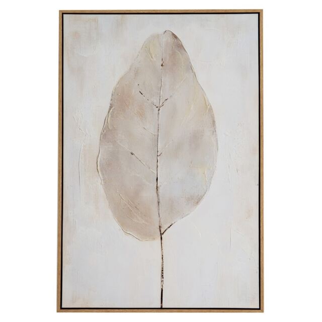 Ashenra Hand Painted Canvas in Frame - Wood - L3 x W60 x H90 cm - Multi-Coloured