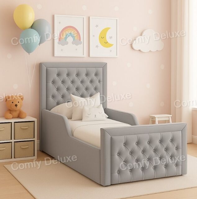 Silver Plush 4ft Small Double Kids Bed Frame