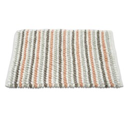 Striped Chunky Bobble Bath Mat - Blush