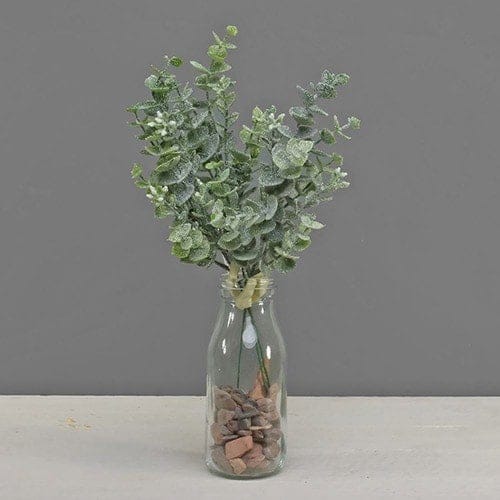 Christmas Eucalyptus with Glitter Frost Bouquet Decoration 30cm