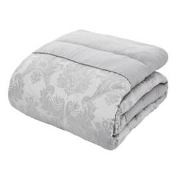 Catherine Lansfield Damask Jacquard Bedspread Jacquard Silver Silver
