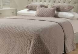 Sweet Dreams Sanzio Luxury Cotton Velvet Quilted Throw - 150cm x 200cm
