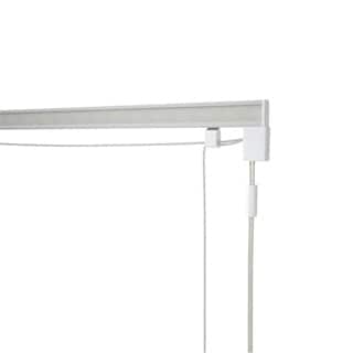 50cm Corded Roman Blind Kit (210cm Drop) White White