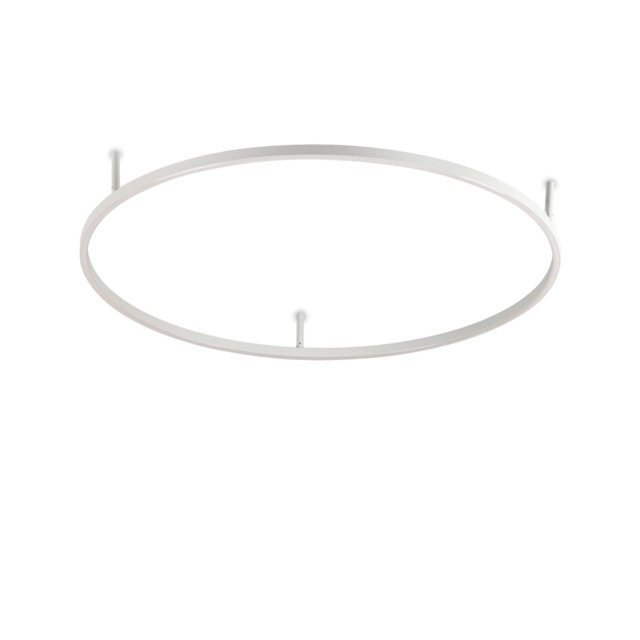 Oracle Slim Non Dim Round 90cm Integrated Led Semi Flush Light White 90cm 3000K