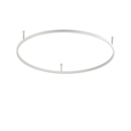Oracle Slim Non Dim Round 90cm Integrated Led Semi Flush Light White 90cm 3000K