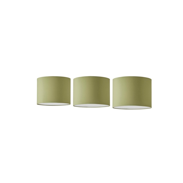 ValueLights Torbery Set of 3 Olive Nesting Ceiling Shades Green