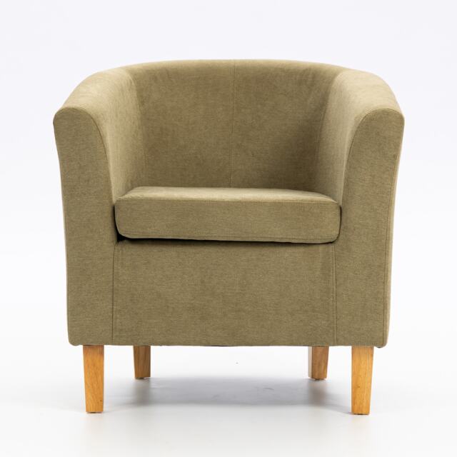 Millie Fabric Accent Chair Green Pale Green One Size