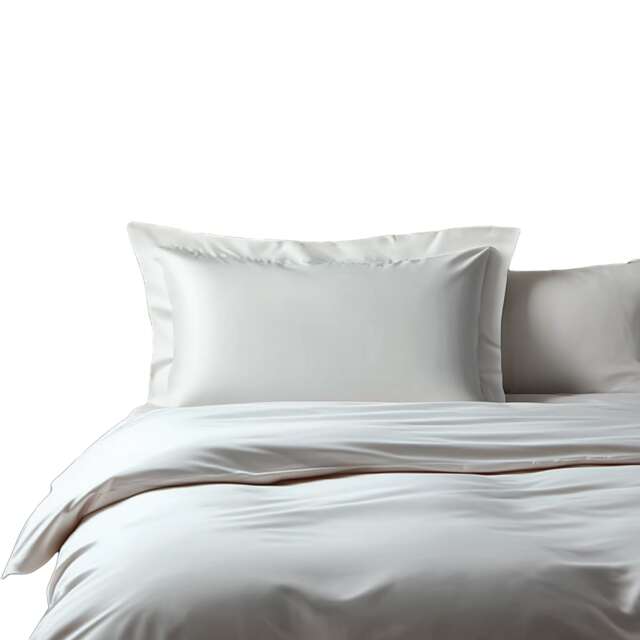 Luxury 400TC Sateen Cotton Oxford Pillowcase Pair Hotel Quality White