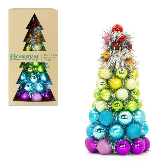 Rainbow Bauble Table Tree Multi XS