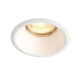 Speculo LED Fire Rated 1 Light Bathroom Recessed Downlight Matt White, Glass IP65