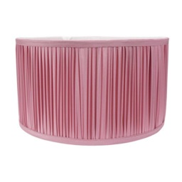 ValueLights Jess Blush Pink Fabric Ruched Pleated Large Shade Pink