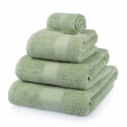 Homescapes Turkish Cotton Sage Green Bath Towel Set