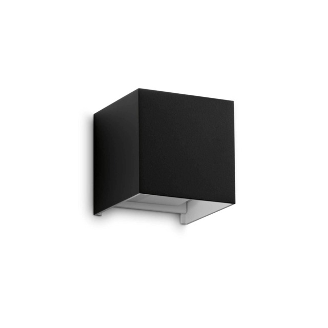 Atom 2 Light Integrated LED Outdoor Up Down Wall Lamp Black 1050Lm 3000K IP54