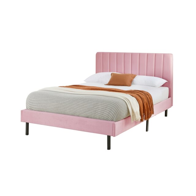 Rosella Upholstered Bed in Navy, Double
