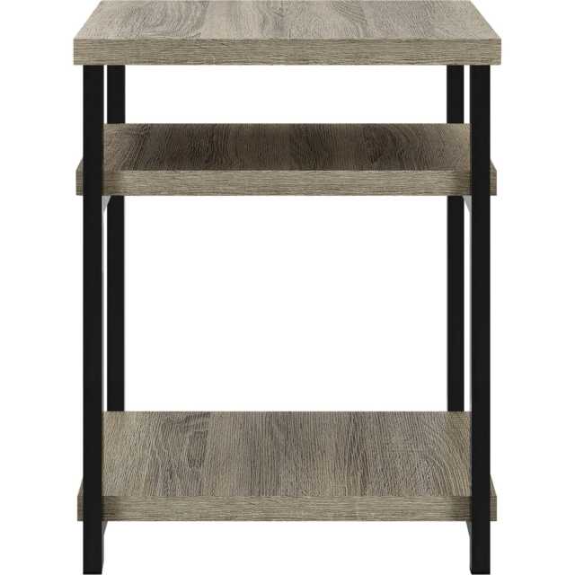 Elmwood End Table in Distresses Grey Oak Grey Distressed Grey Oak
