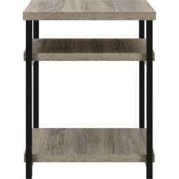Elmwood End Table in Distresses Grey Oak Grey Distressed Grey Oak