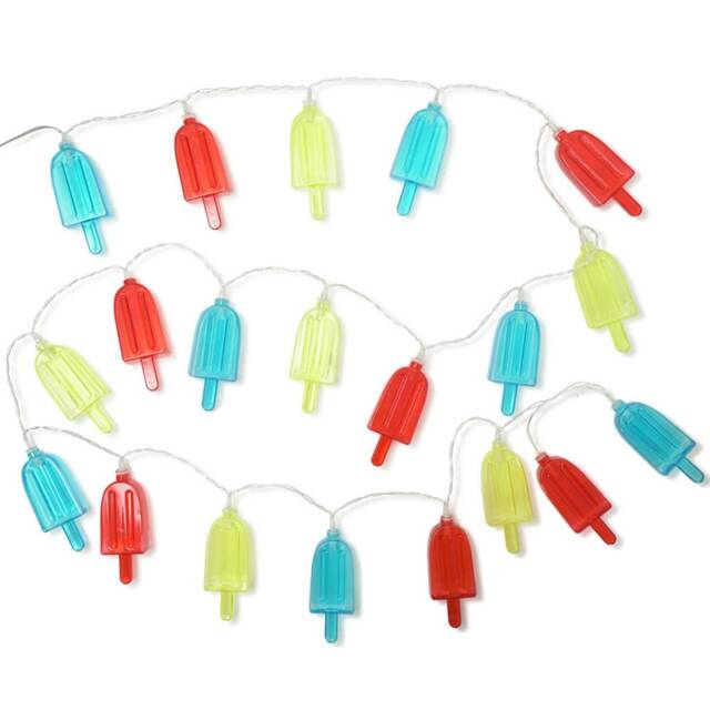 ValueLights Ice Lolly Multicolour Outdoor Solar String Light