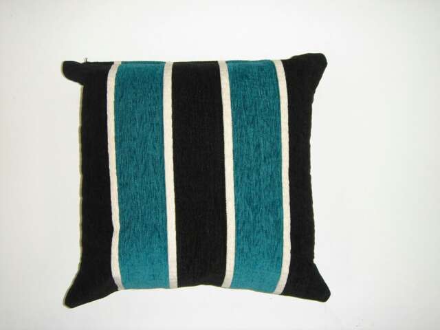 Oxford Chenille Cushion Cover with Cusion Pads (43x43 cm) Blue 43 x 43 cm 1