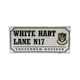 Tottenham Hotspur FC Nostalgia Metal Street Sign - Silver/Black - One Size
