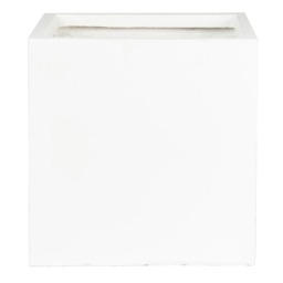 Square Box White Light Concrete Garden Planter H25 L25 W25 cm, 16 ltrs Cap.