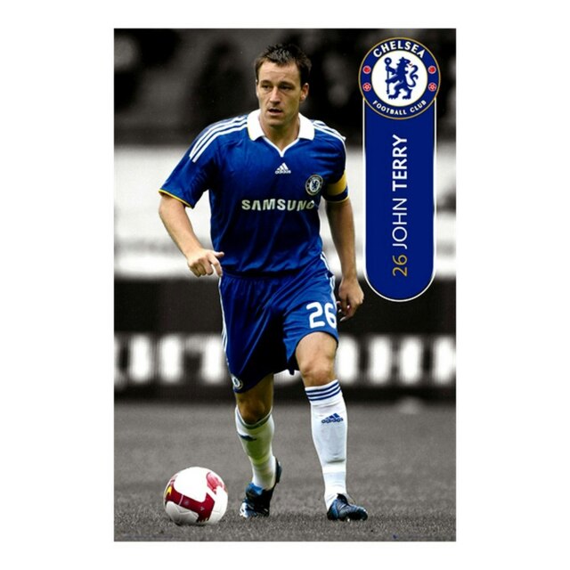 Chelsea FC Official John Terry Football Player Wall Poster - Multicoloured - 91.5 x 61cm