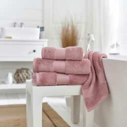 Bliss 650gsm Pima Cotton Supersoft Fluffy Towels Pink Blush Bath sheet