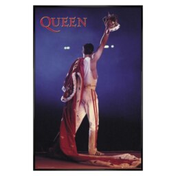 Gloss Black Framed Queen Crown Maxi Poster Multi