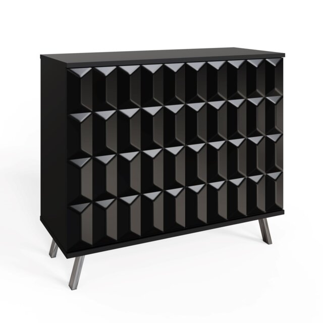 Frank Olsen Furniture Elevate Tall Sideboard in Black Black 1